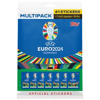 samolepka Topps UEFA EURO 2024 Multipack 42 ks