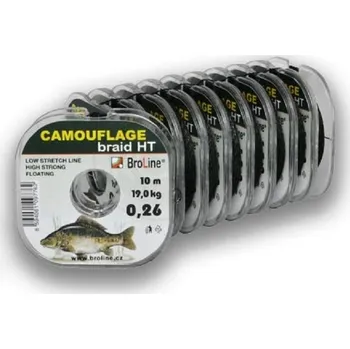 Broline Camouflage Braid HT pletená šňůra 10 m průměr: 0,26 mm