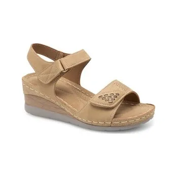 Dámské sandále Sandály Clara Barson WYL0510-23 Béžová 42