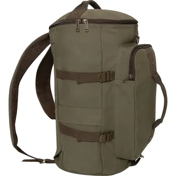 Cestovní taška Taška/batoh/vak CONVERTIBLE 19" plátěná zelená/hnědá
