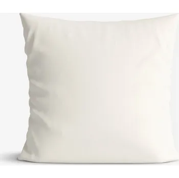 Povlak na polštářek Bavlněný povlak na polštář - slonová kost 45 x 45 cm