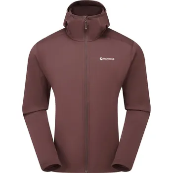 Pánská móda MONTANE MEN'S FURY LITE HOODIE Barva: dark garnet, Velikost: L