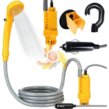 kempingová sprcha Přenosná turistická sprcha s elektrickou vodní pumpou