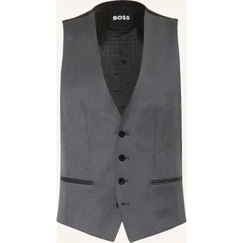 Pánská vesta Boss Pánská Obleková Vesta Huge Slim Fit, 021 dark grey, 52