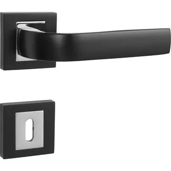 MPK - CYNTHIA - HR rozety BB, klika/klika BS/OC - Černá matná / chrom lesklý