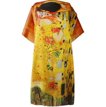 Dámské pončo Plažové pončo malba Polibek 9001833-15