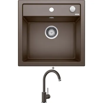 Granitový dřez Granitový dřez SET Blanco DALAGO 5 kávová s excentrem 518529 + Blanco MIDA kávová 519423