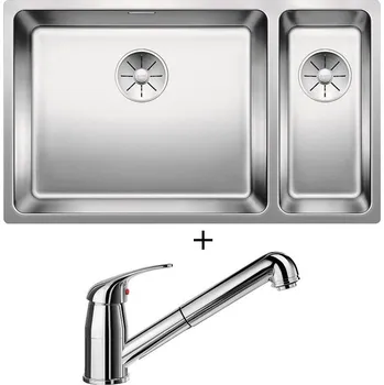 Nerezový dřez Dřez pod desku SET Blanco ANDANO 500/180-U nerez hedvábný lesk 522991 + Blanco DARAS-S chrom 517731