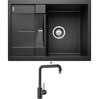 Granitový dřez Granitový dřez SET Blanco METRA 45 S Compact černá 525912 + Blanco MILI černá 526159