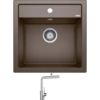 Kuchyňský dřez Granitový dřez SET Blanco DALAGO 5 kávová + Blanco MILA chrom 519414