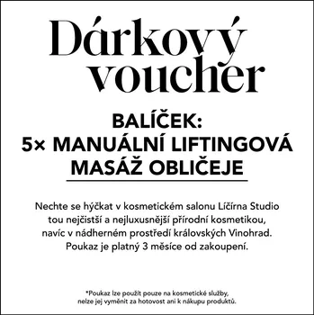 Dárkový poukaz na kosmetické ošetření Přírodní lifting balíček Druh: Elektronický