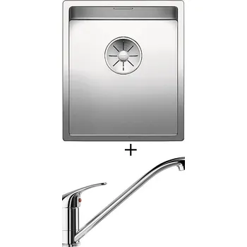 Nerezový dřez Nerezový dřez SET Blanco CLARON 340-IF nerez hedvábný lesk 521570 + Blanco DARAS chrom 517720