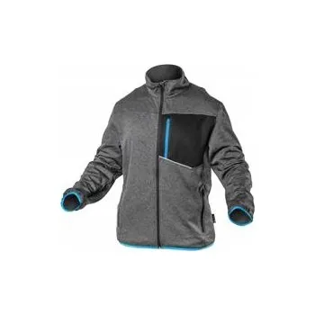 Pánská mikina NISTER technická mikina šedá melanž/modrá 2XL