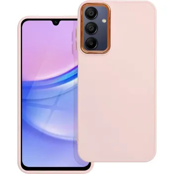 Pouzdro na mobilní telefon OEM Pouzdo FRAME SAMSUNG Galaxy A15 pudrově růžové