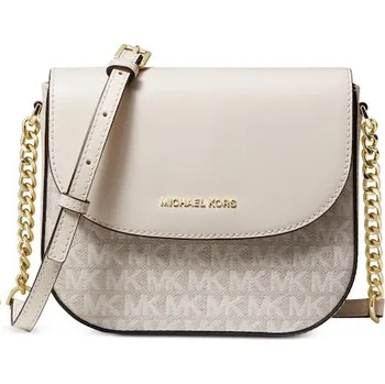 Kabelka Michael Kors Jacquard Signature Dome Crossbody Natural Cream Gold