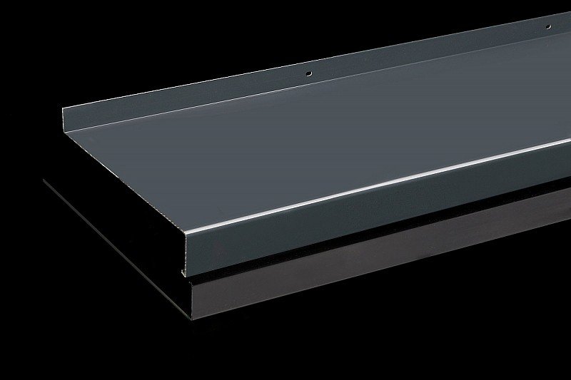 Venkovní parapety Alu tažené 40 mm nos Antracit RAL 7016 - Novinka šířka 50mm