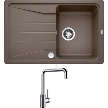 Granitový dřez Granitový dřez SET Blanco SONA 45 S kávová s excentrem + Blanco MILI chrom 519413