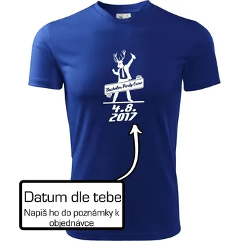 Pánské tričko Bachelor Crew - Pánské triko Fantasy sportovní (dresovina) - L ( Královská modrá )