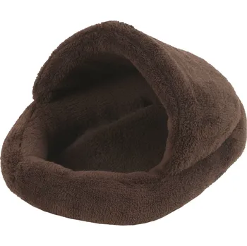 Pelíšek pro psa Fenica Pelíšek hlodavci papuče 26x34 cm, hnědá