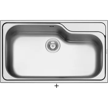 Nerezový dřez SET Pyramis TITAN (86x50) 1B nerez + Pyramis SILVIO chrom