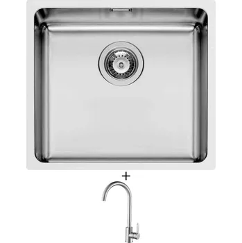 Nerezový dřez Dřez pod desku SET Pyramis LYDIA (45x40) 1B nerez + Laveo BONA BAB 268D nerez