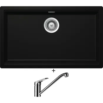 Granitový dřez Granitový dřez SET Schock KIRUNA N-100XL Night + Schock COSMO 525001 chrom