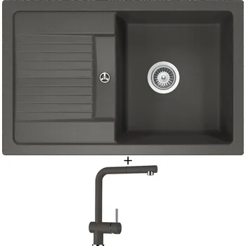 Granitový dřez Granitový dřez SET Schock LIMA D-100S Asphalt + Schock EPOS 540120 Asphalt