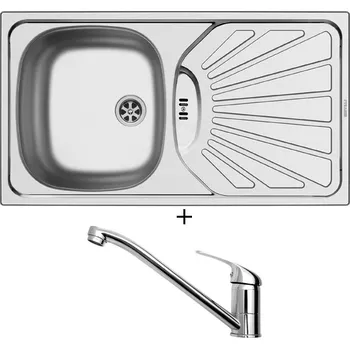 Nerezový dřez Nerezový dřez SET Pyramis ET 78 1 1/2 MARGARITA nerez + Pyramis ASALIA chrom
