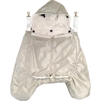 Cestovní adaptér Monkey Mum® Zateplovací kapsa šusťákovina s beránkem na nosítko nebo do kočárku Carrie - 2. jakost - Béžová - Malá