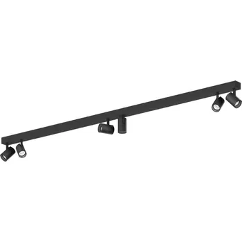 Wever & Ducré Stropní svítidlo se šesti nastavitelnými reflektory Ceno Ceiling 6.0 Barva: Černá, Teplota chromatičnosti: 2700 Kelvinů 176064B3 Stropní svítidlo se šesti nastavitelnými reflektory Ceno Ceiling 6.0