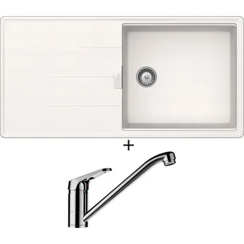 Granitový dřez Granitový dřez SET Schock TIA D-100L Polaris + Schock COSMO 525001 chrom