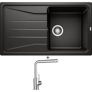 Granitový dřez Granitový dřez SET Blanco SONA 5 S černá 525972 + Blanco MILA chrom 519414