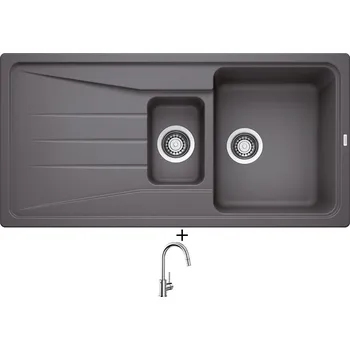 Granitový dřez Granitový dřez SET Blanco SONA 6 S šedá skála 519853 + Blanco MIDA-S chrom 521454