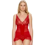 Dámská noční košile 54/4-210 na ramínka Fabio Barva/Velikost: červená / XL