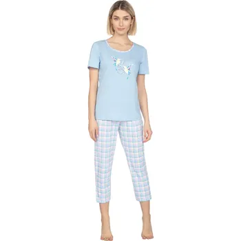 Dámské pyžamo Dámské pyžamo 659/41 Regina Barva/Velikost: modrá světlá / XXL