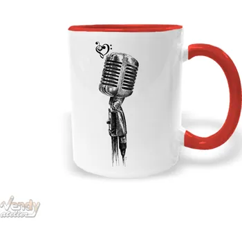 Hrnek - Mikrofon Barva: Červená