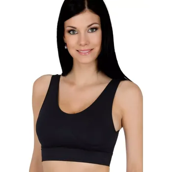 Dámská bezešvá tvarující podprsenka 06-10 Hanna Style Barva/Velikost: černá / S/M