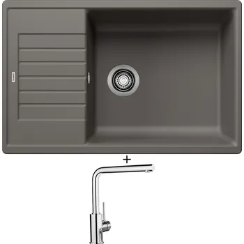 Granitový dřez Granitový dřez SET Blanco ZIA XL 6 S Compact šedá vulkán 527397 + Blanco MILA chrom 519414