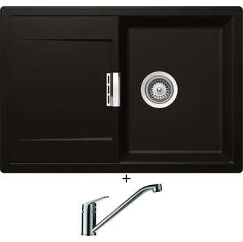 Granitový dřez Granitový dřez SET Schock MONO D-100S Night + Schock EVINAS 577000 nerez