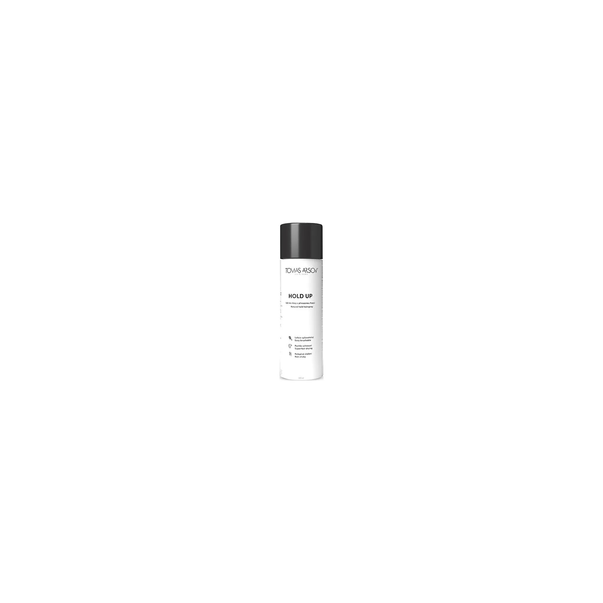 Fotografie 1 - Stylingový přípravek Tomas Arsov Hold-Up Natural Hold Hairspray lak na vlasy s přirozenou fixací 300 ml