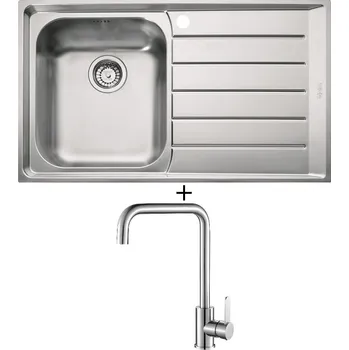 Nerezový dřez Nerezový dřez SET Franke NEX 611/2 + Laveo BONA BAB 265D nerez