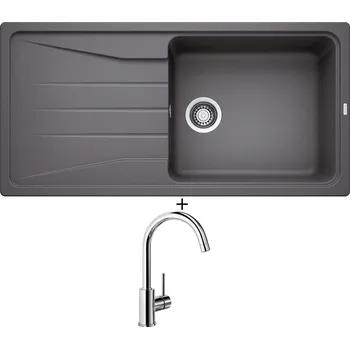 Granitový dřez Granitový dřez SET Blanco SONA XL 6 S šedá skála 519690 + Blanco MIDA chrom 517742