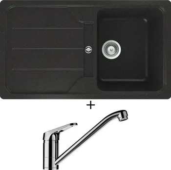 Granitový dřez Granitový dřez SET Schock FORMHAUS D-100 Onyx + Schock COSMO 525001 chrom