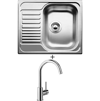 Nerezový dřez Nerezový dřez SET Blanco TIPO 45 S Mini nerez přírodní lesk 516524 + Blanco MIDA chrom 517742