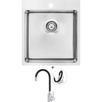 Nerezový dřez Nerezový dřez SET Deante OLFATO ZPO 010A nerez + Deante NEO LUNO BOC B720 nerez