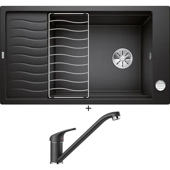 Granitový dřez Granitový dřez SET Blanco ELON XL 8 S antracit + excentrické ovládání + Blanco DARAS antracit 517721