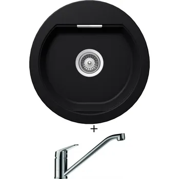 Granitový dřez Granitový dřez SET Schock MONO R-100 Puro + Schock EVINAS 577000 nerez