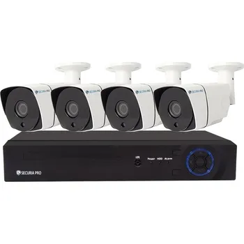Kompletní kamerový systém Securia Pro AHD kamerový systém 2MPx AHD4CHV2-W Pevný disk: bez disku
