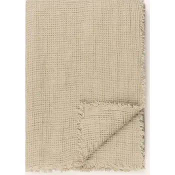 Přehoz na lůžko Zoeppritz Lněný Pléd Honeybee, béžová