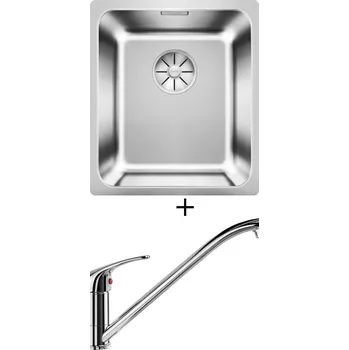 Nerezový dřez Nerezový dřez SET Blanco SOLIS 340-IF nerez kartáčovaný 526116 + Blanco DARAS chrom 517720